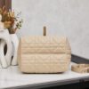 Dior Toujours Medium Vertical Handbag in Blush Beige Calfskin with Cannage Stitching