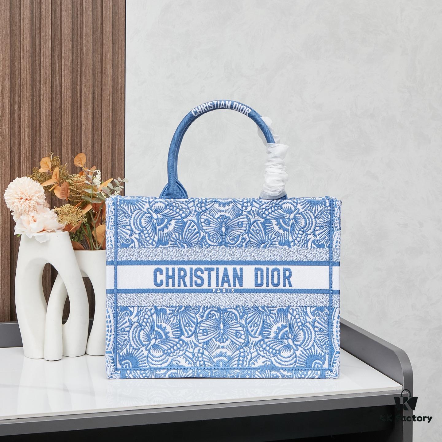 Original Order Embroidered Medium Di0r Book Tote