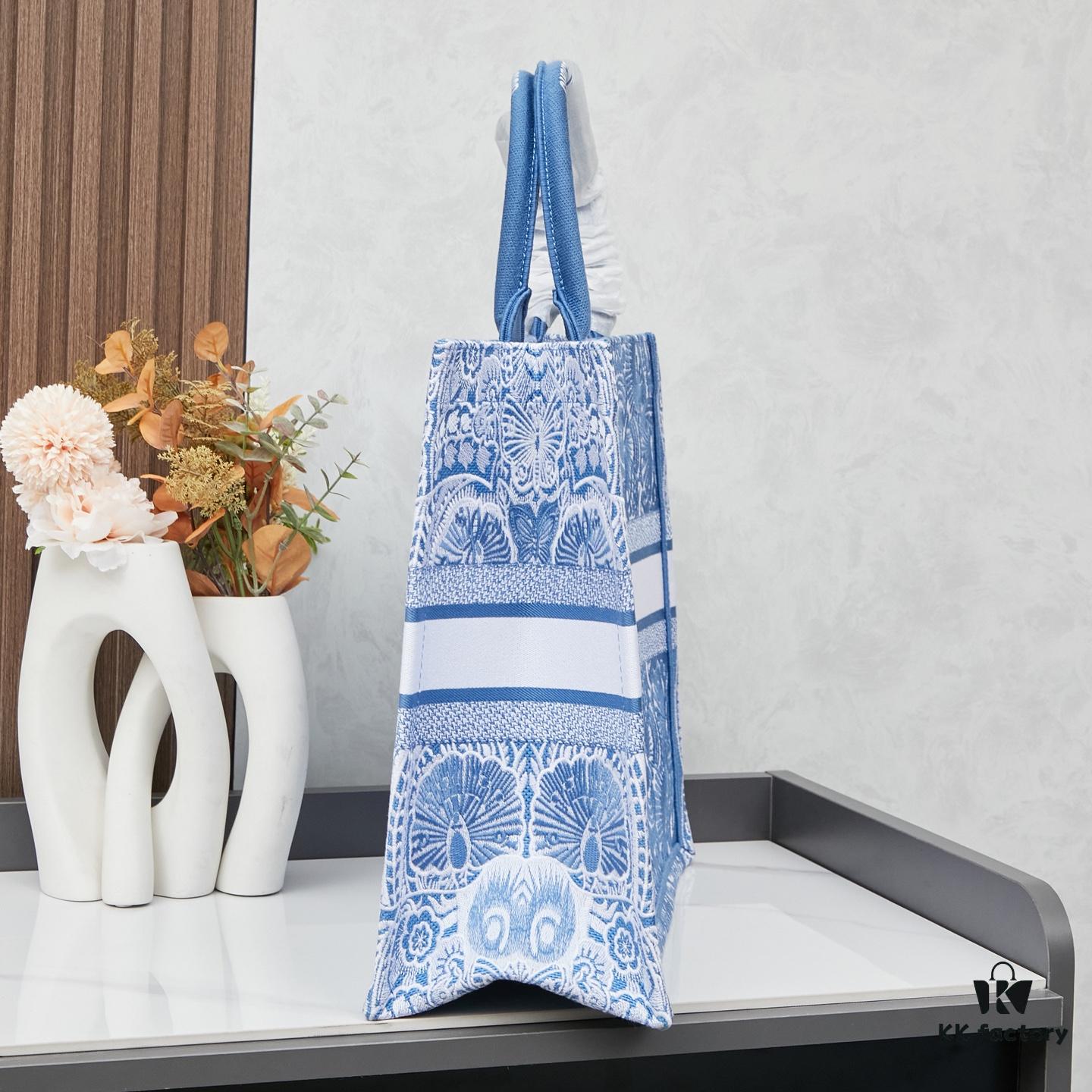 Embroidered Large Di0r Book Tote