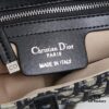 Large Black Dior Saddle Bag with Silver Buckle and Box