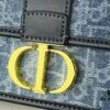 Small 30 Montaigne East-West Chain Bag in Denim Dior Oblique Jacquard