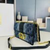 Large 30 Montaigne East-West Chain Bag in Denim Dior Oblique Jacquard