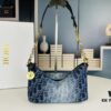 Diorstar Hobo Chain Bag in Blue Denim Dior Oblique Jacquard