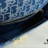 Large 30 Montaigne East-West Handbag in Denim Dior Oblique Jacquard