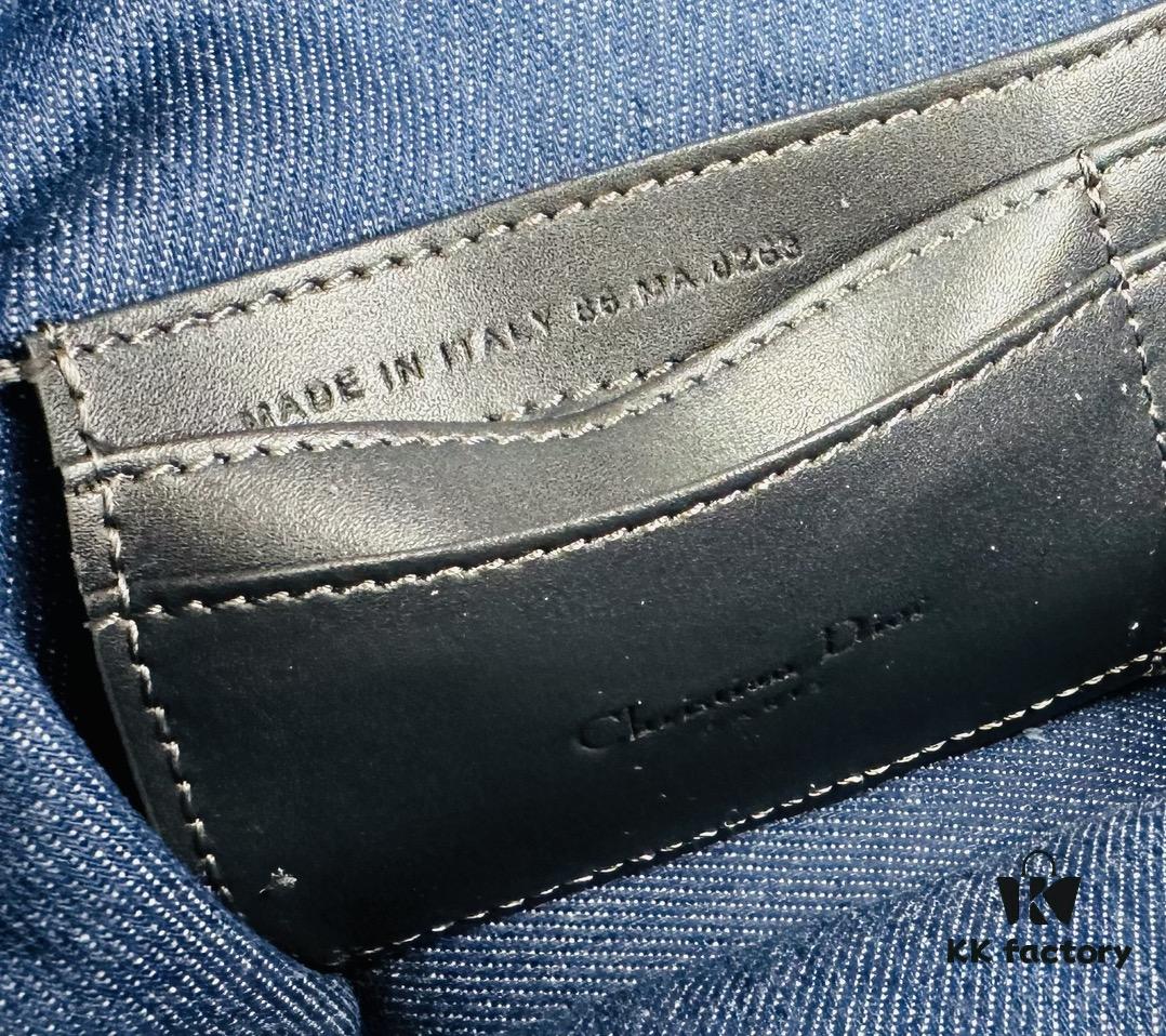 Diorstar Hobo Chain Bag in Blue Denim Dior Oblique Jacquard