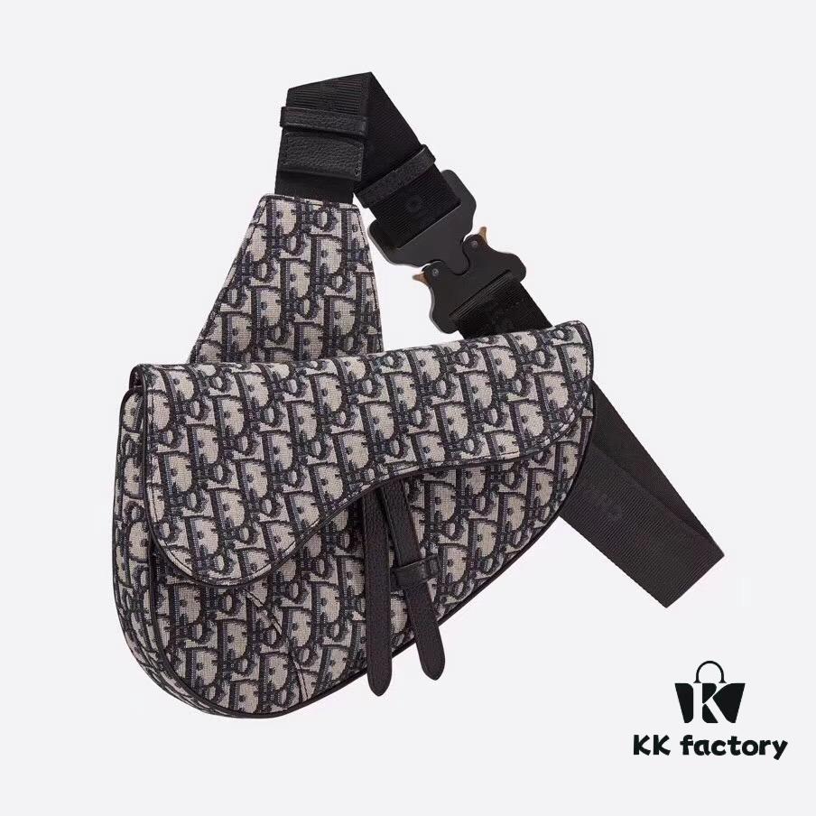 High-Quality Dior Men's SADDLE Crossbody Bag / Chest Bag