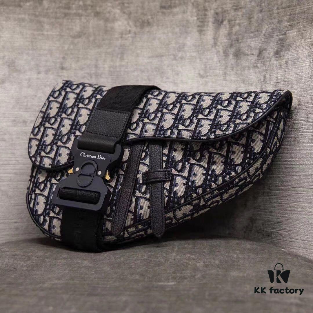 High-Quality Dior Men's SADDLE Crossbody Bag / Chest Bag