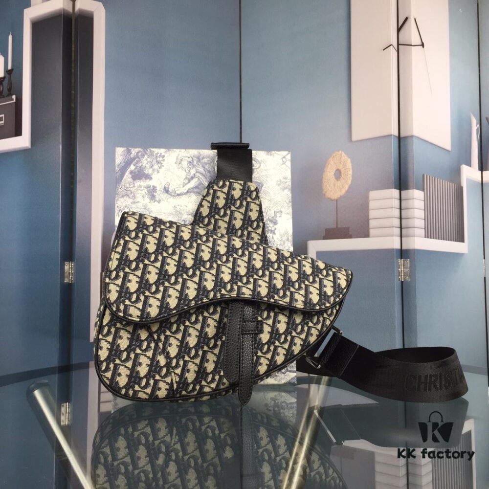 High-Quality Dior Men's Saddle Crossbody Bag / Chest Bag