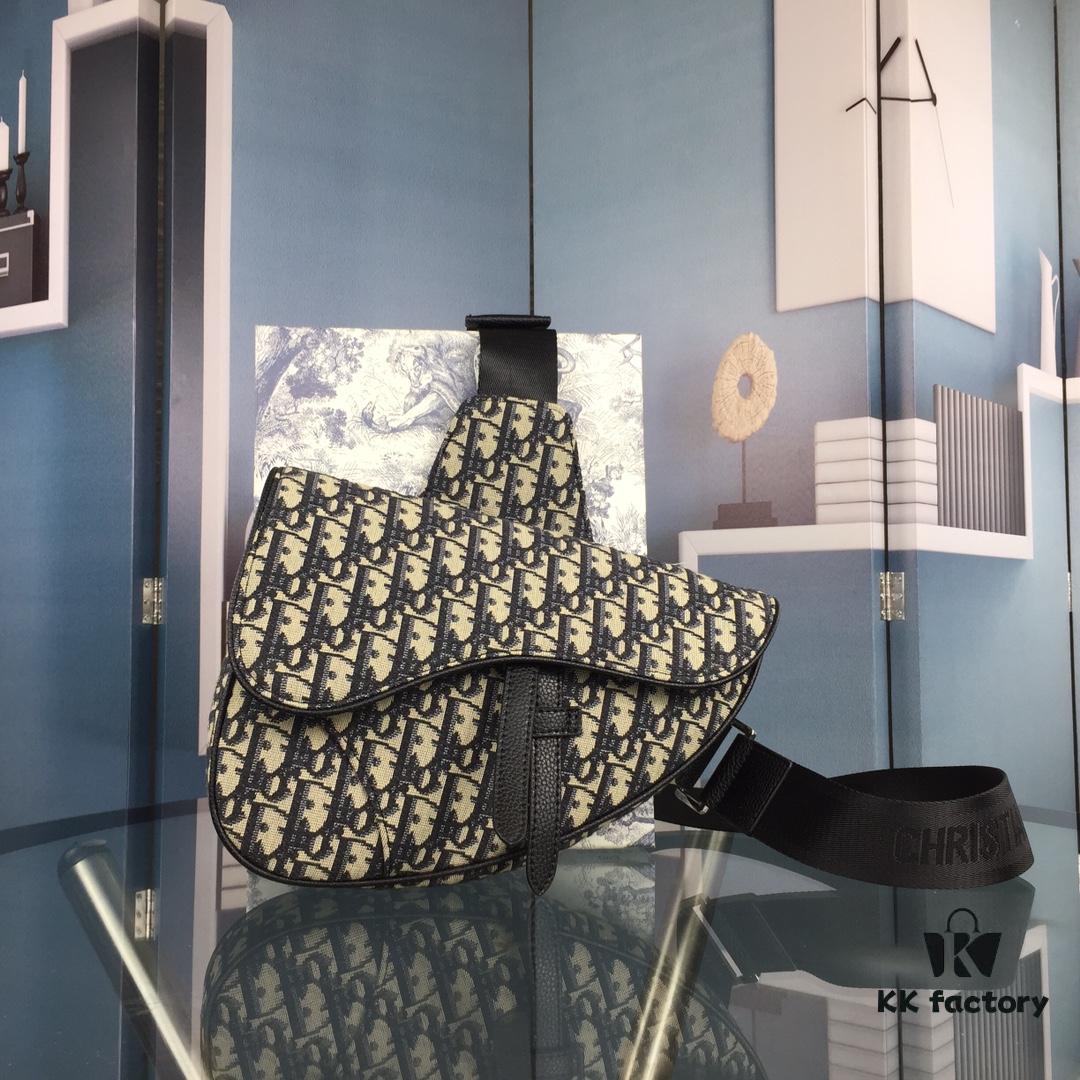 High-Quality Dior Men's Saddle Crossbody Bag / Chest Bag