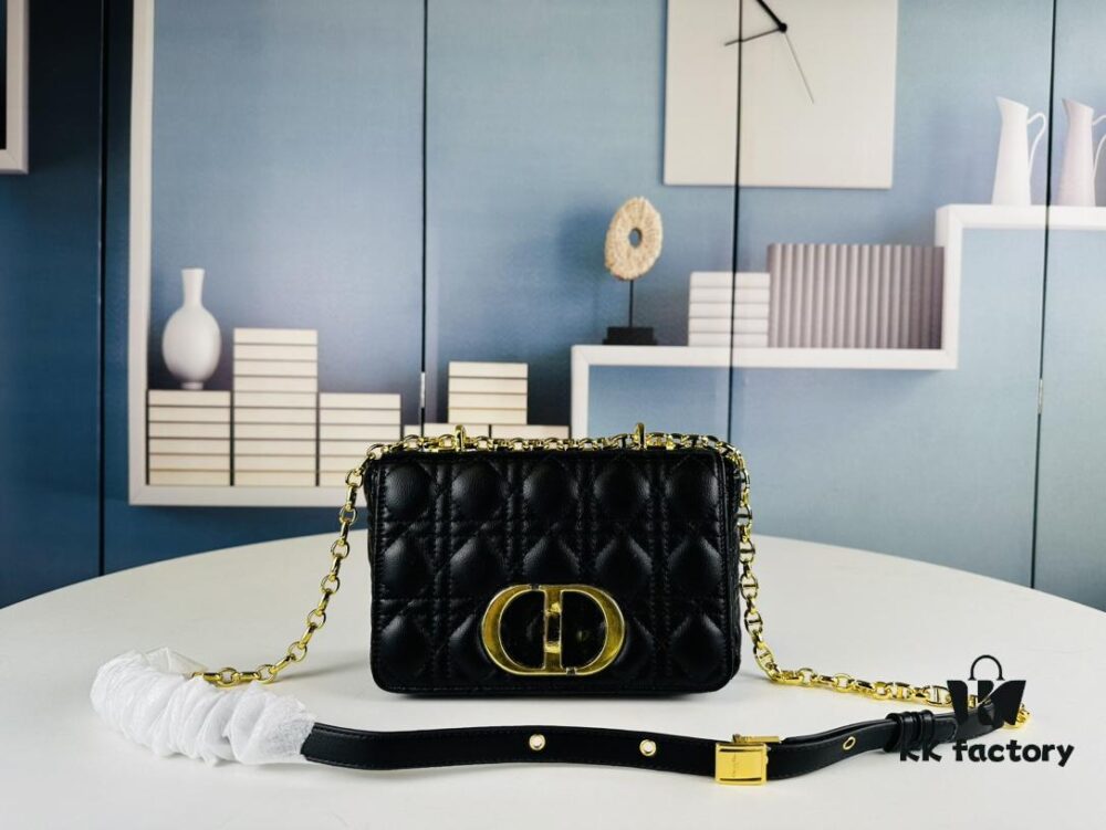 Dior Caro Small Bag in Caramel Beige Calfskin