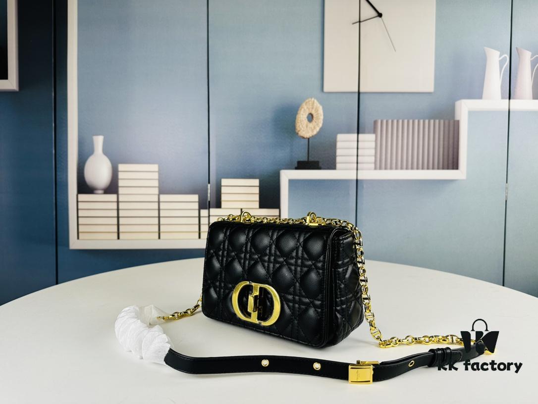 Dior Caro Small Bag in Caramel Beige Calfskin