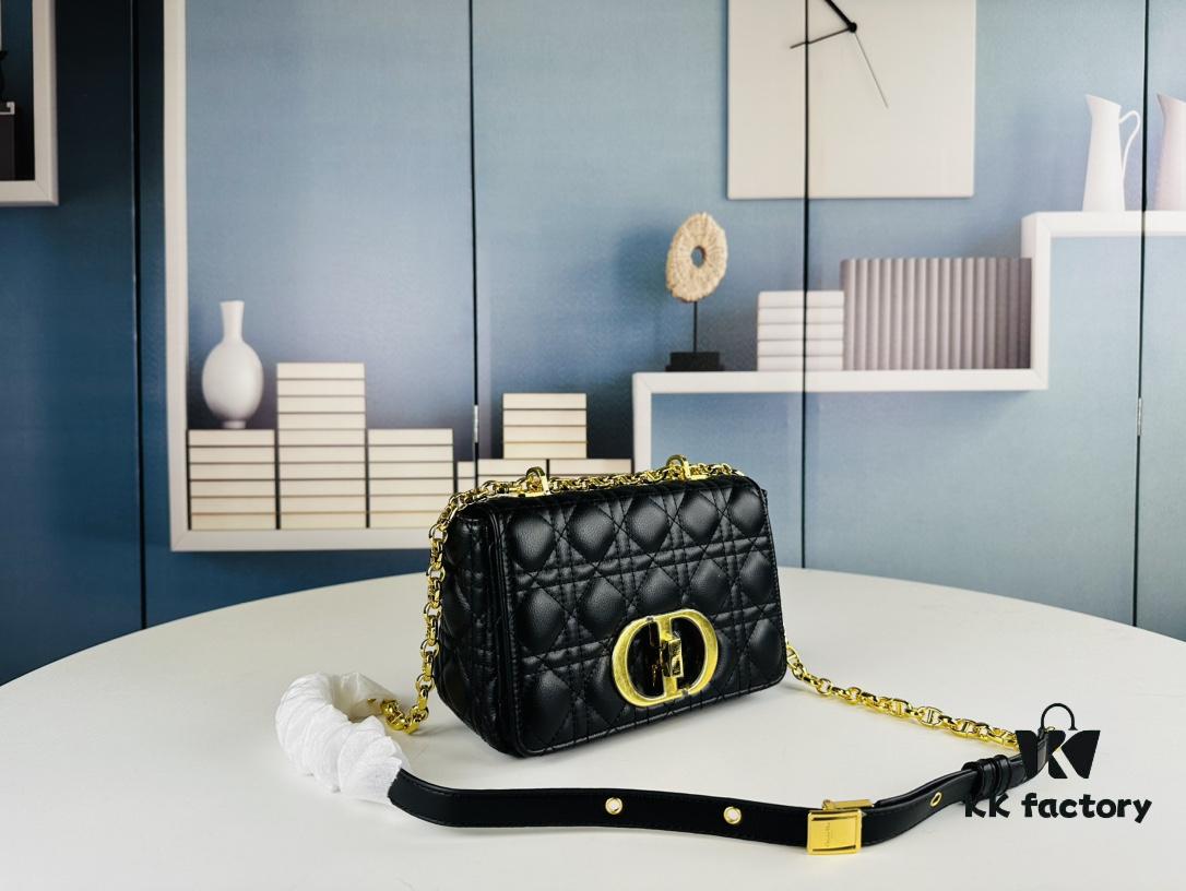 Dior Caro Small Bag in Caramel Beige Calfskin