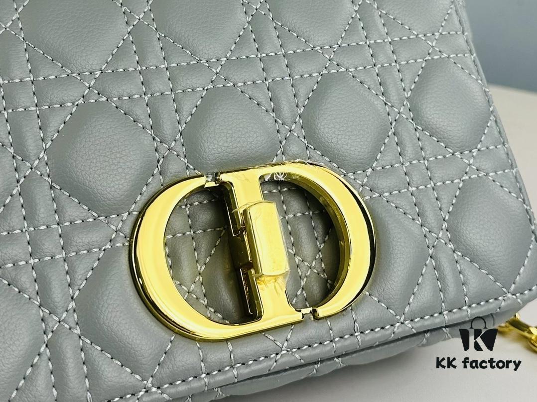 Dior Caro Small Bag in Caramel Beige Calfskin