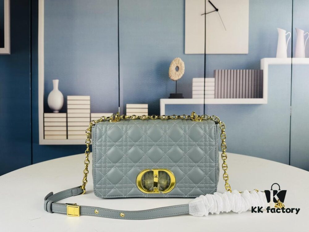 Dior Caro Medium Bag in Caramel Beige Calfskin Leather