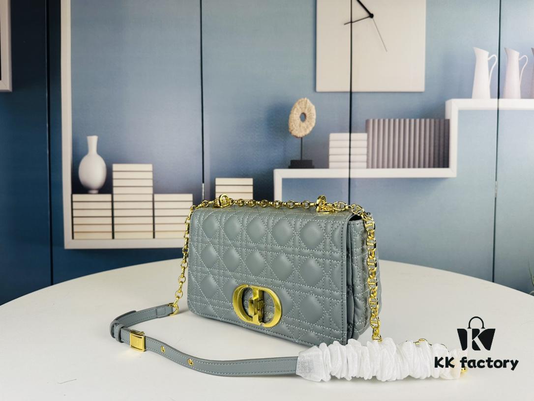 Dior Caro Medium Bag in Caramel Beige Calfskin Leather