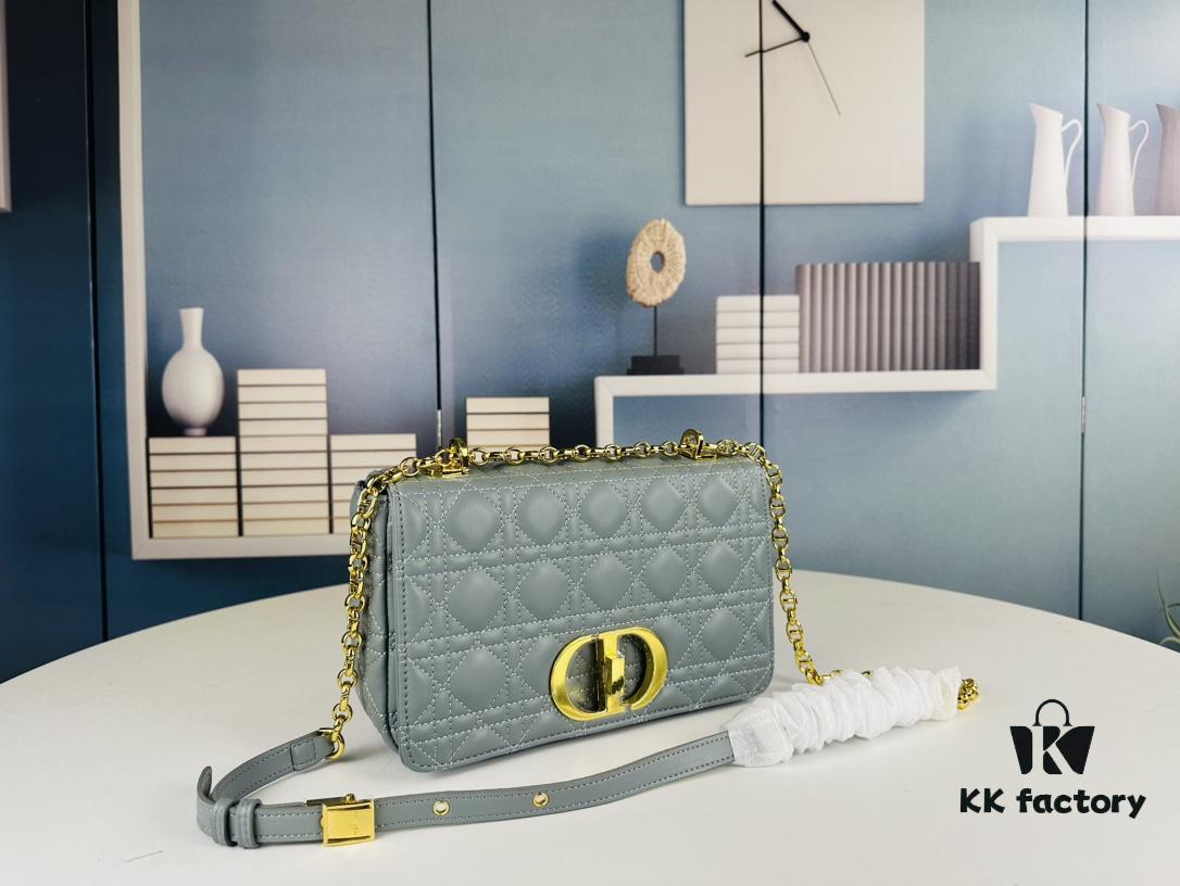 Dior Caro Medium Bag in Caramel Beige Calfskin Leather