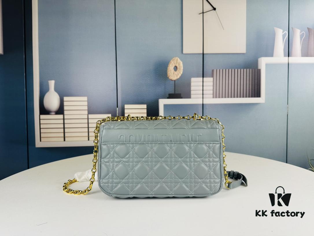 Dior Caro Medium Bag in Caramel Beige Calfskin Leather