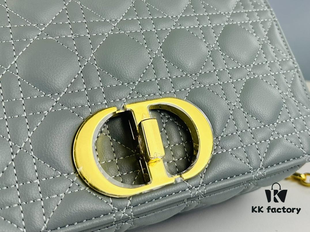 Dior Caro Medium Bag in Caramel Beige Calfskin Leather