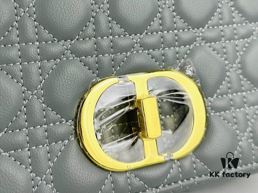 Dior Caro Large Leather Handbag in Caramel Beige