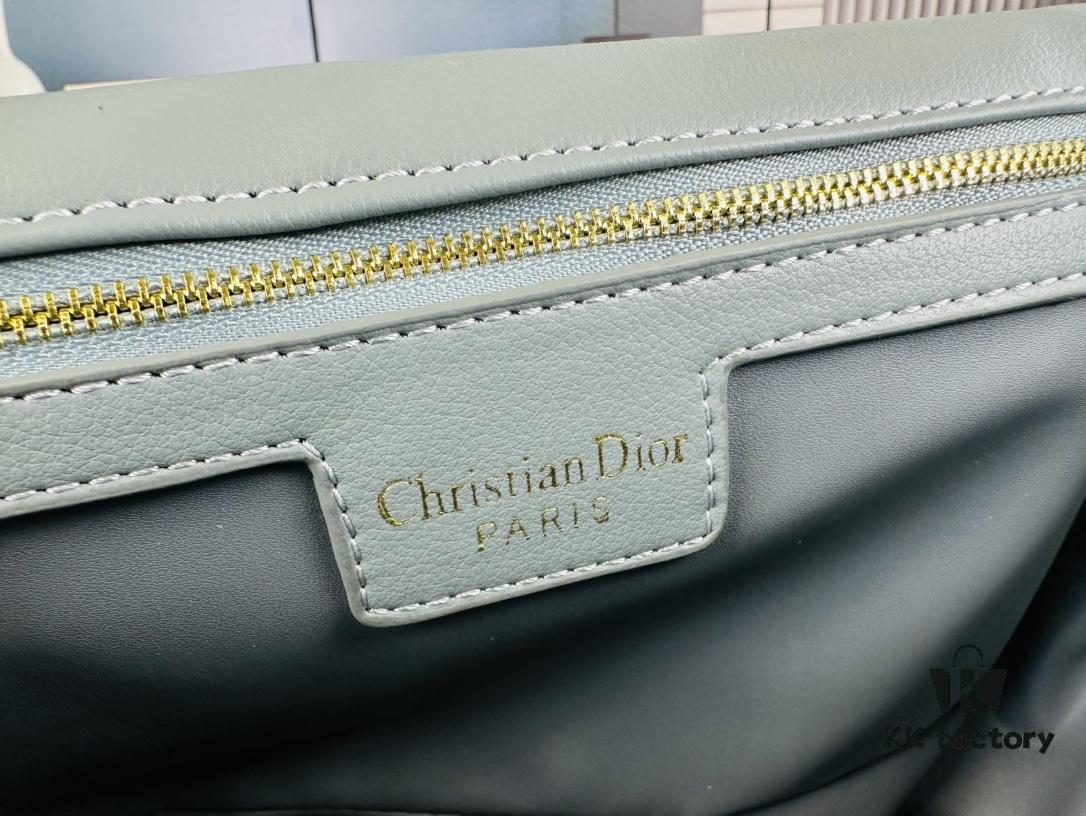 Dior Caro Large Leather Handbag in Caramel Beige