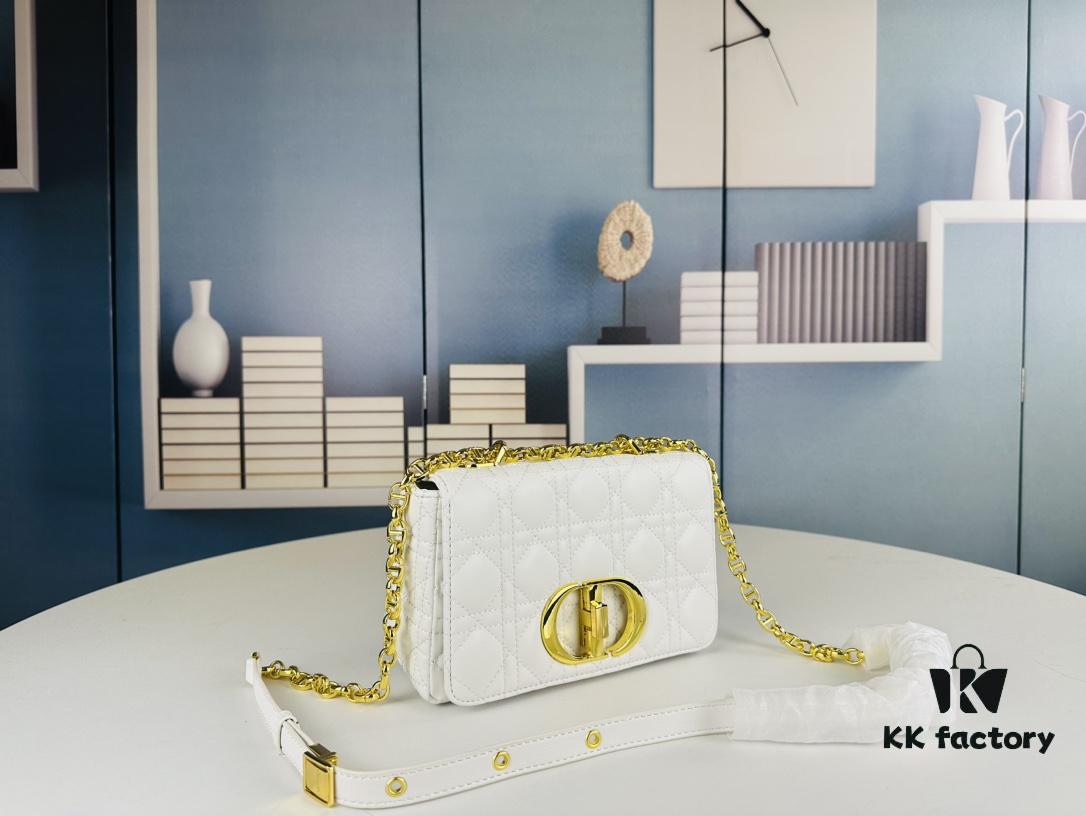 Dior Caro Small Bag in Caramel Beige Calfskin