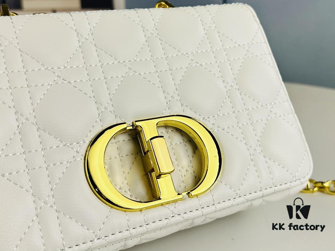 Dior Caro Small Bag in Caramel Beige Calfskin