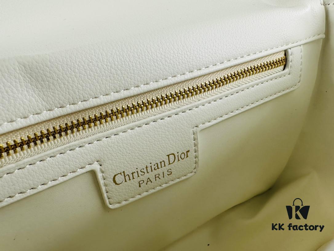 Medium Dior Caro Bag in Caramel Beige Calfskin Leather