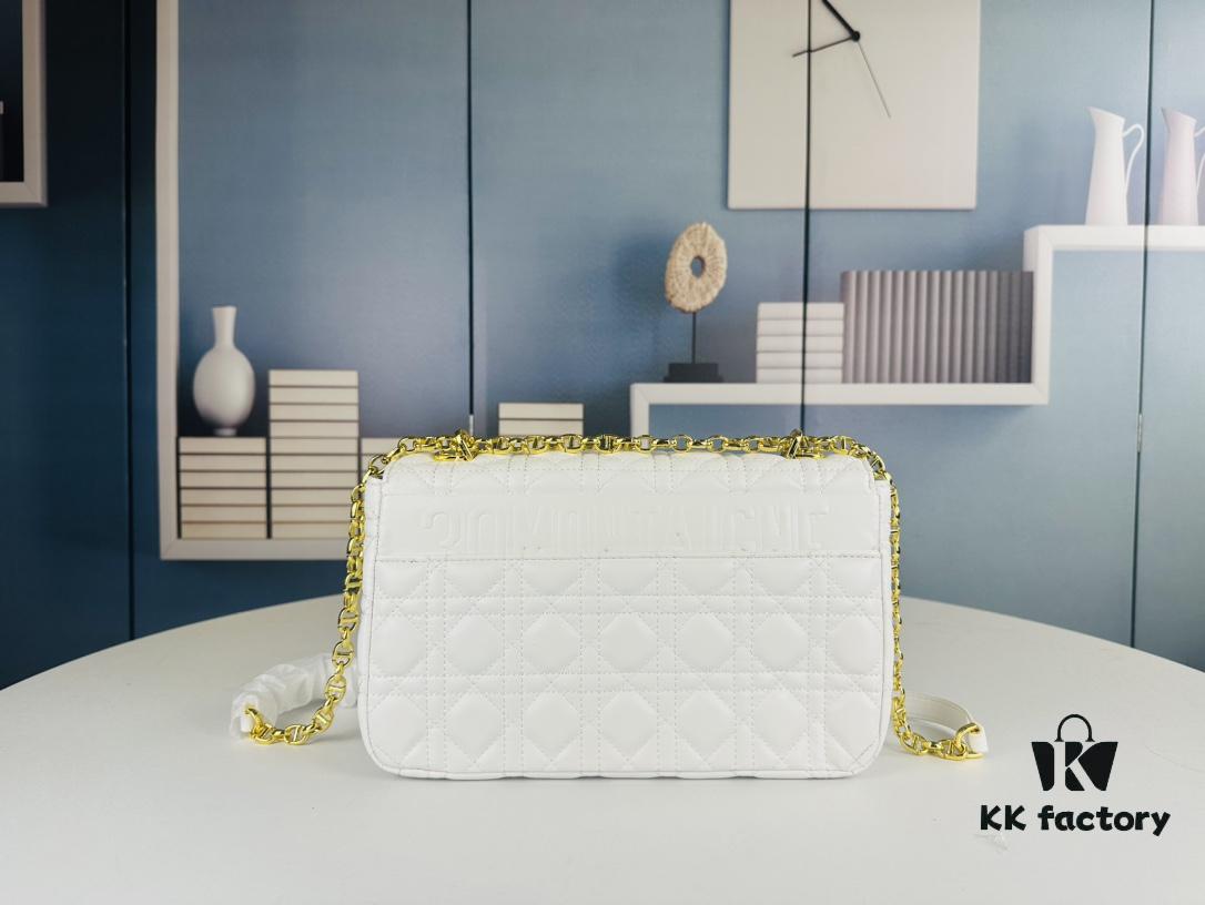 Dior Caro Large Handbag in Caramel Beige Calfskin with Cannage Stitching