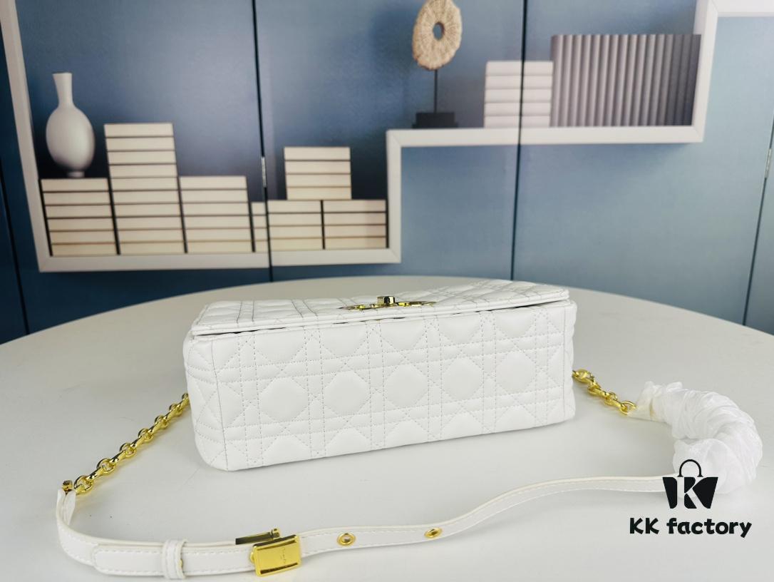 Dior Caro Large Handbag in Caramel Beige Calfskin with Cannage Stitching