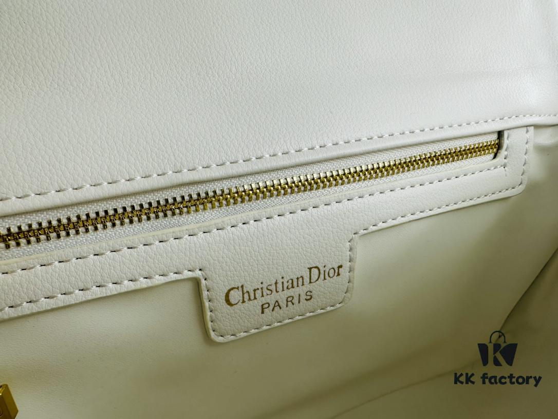 Dior Caro Large Handbag in Caramel Beige Calfskin with Cannage Stitching