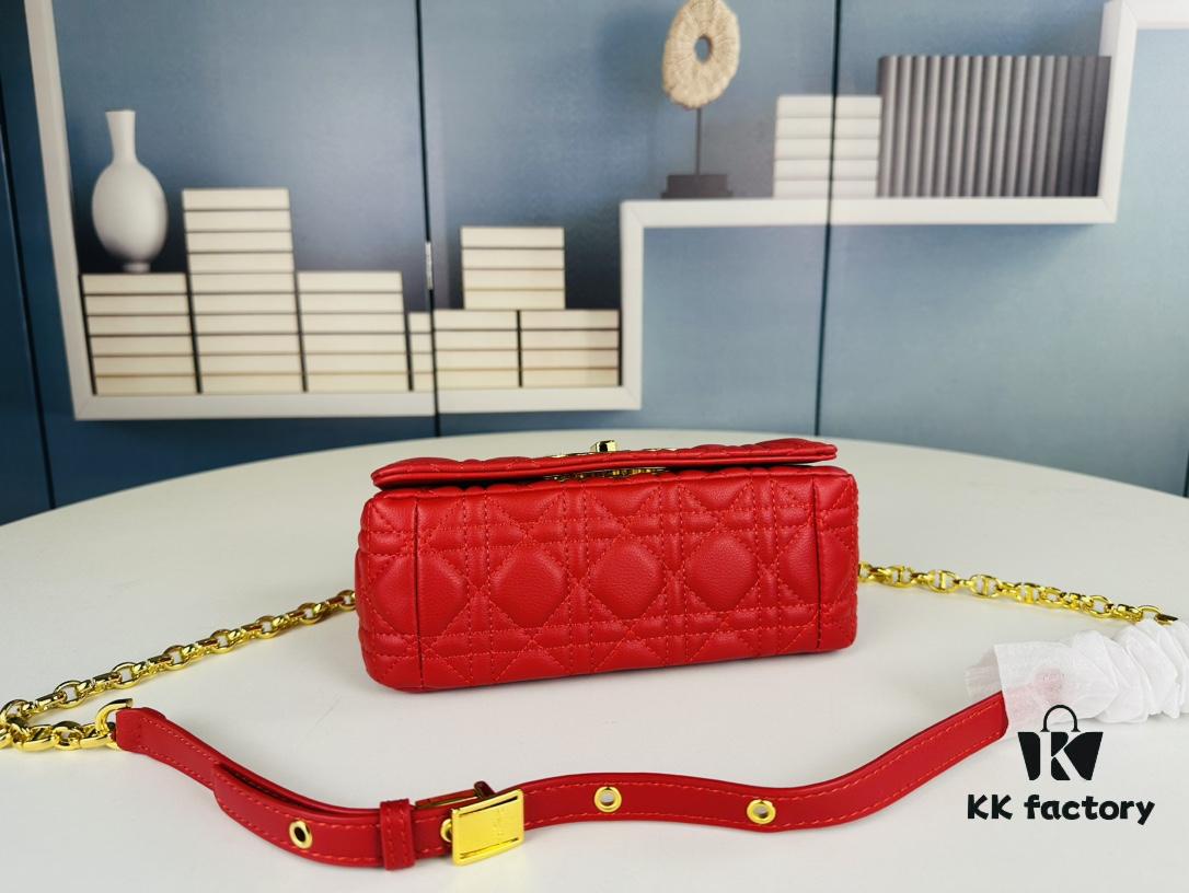 Dior Caro Small Handbag in Caramel Beige Calfskin with Cannage Stitching