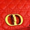 Dior Caro Large Leather Handbag in Caramel Beige