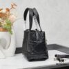 Dior Toujours Small Vertical Handbag in Black Calfskin Leather