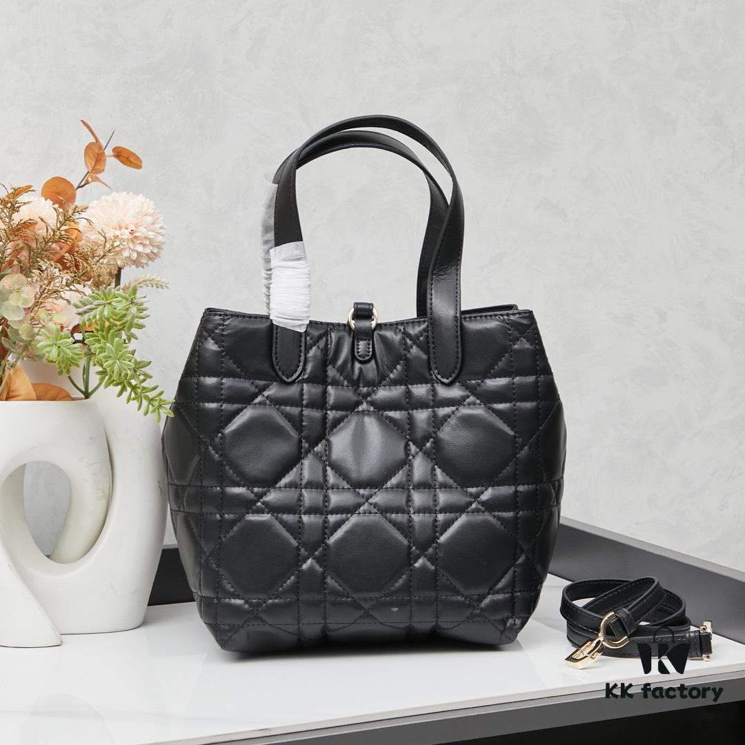 Dior Toujours Medium Vertical Handbag in Blush Beige Calfskin Leather