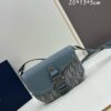 Dior Saddle Clutch with Shoulder Strap, Authentic Fabric Combined with Genuine Leather