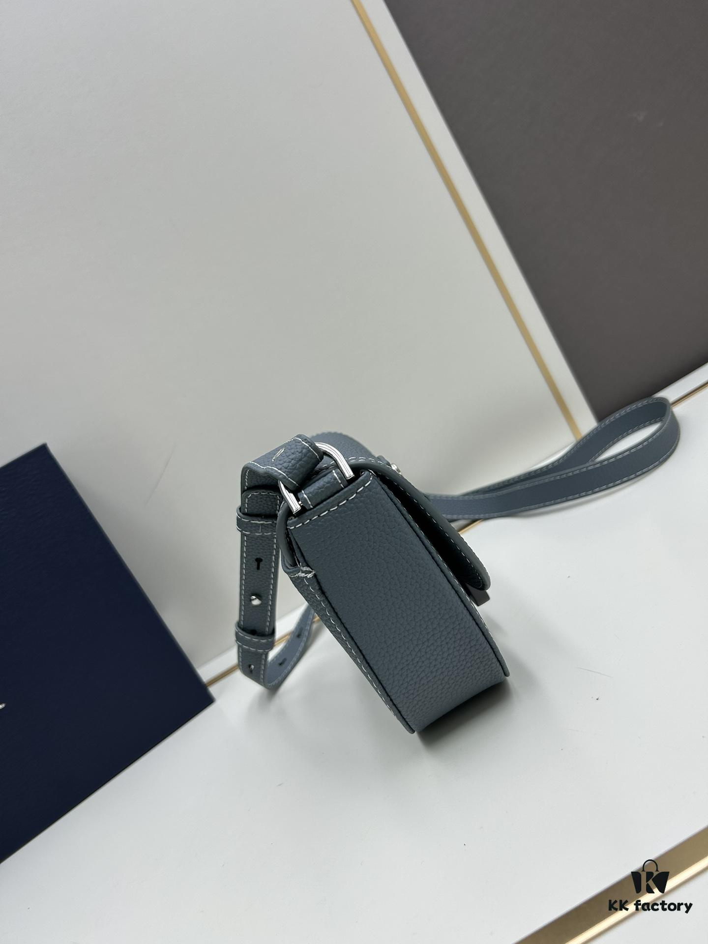 Dior Saddle Clutch with Shoulder Strap, Original Fabric Combined with Leather