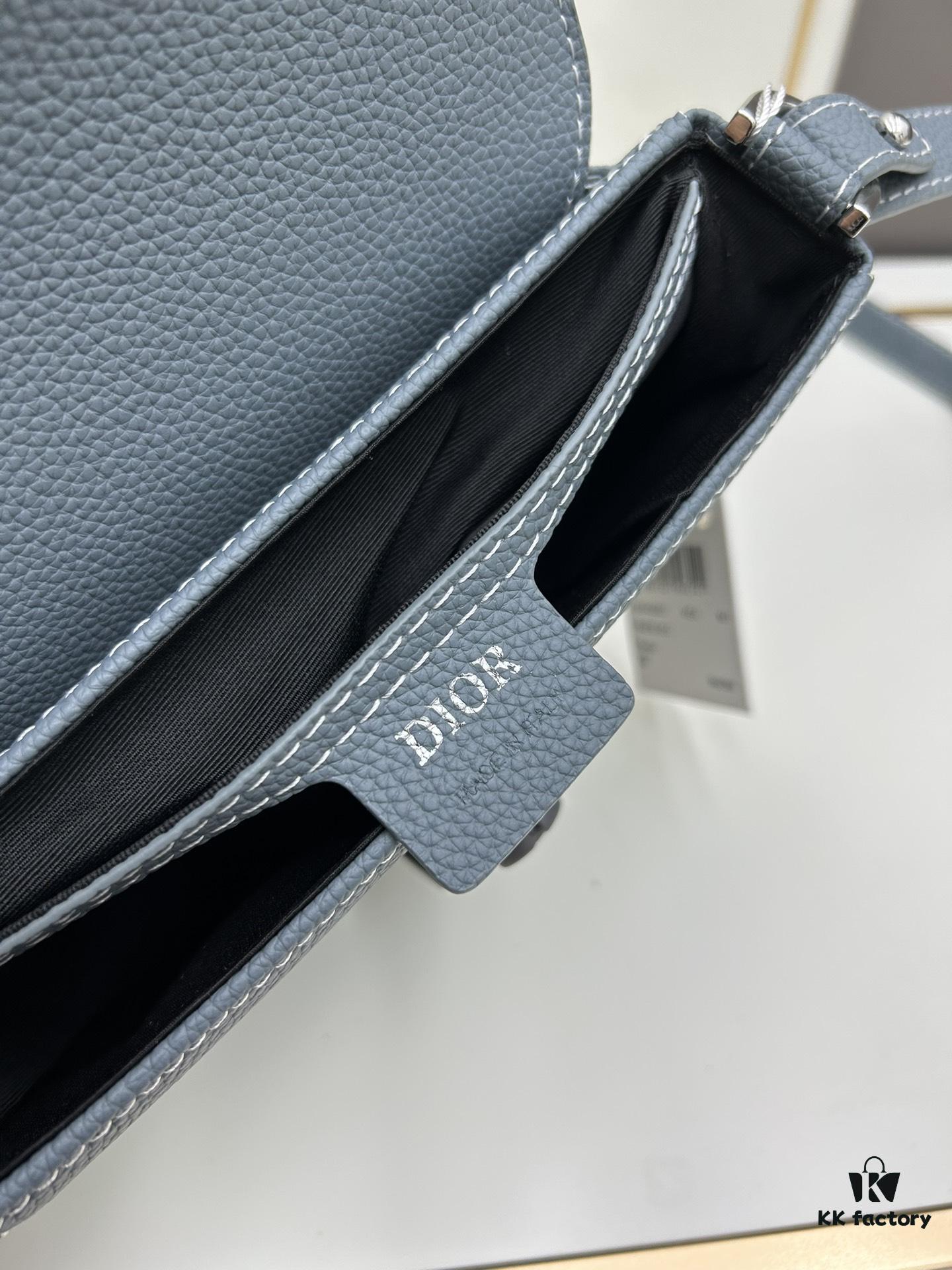 Dior Saddle Clutch with Shoulder Strap, Original Fabric Combined with Leather