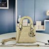 Lady Dior Small Three-Compartment Handbag with Silk Scarf