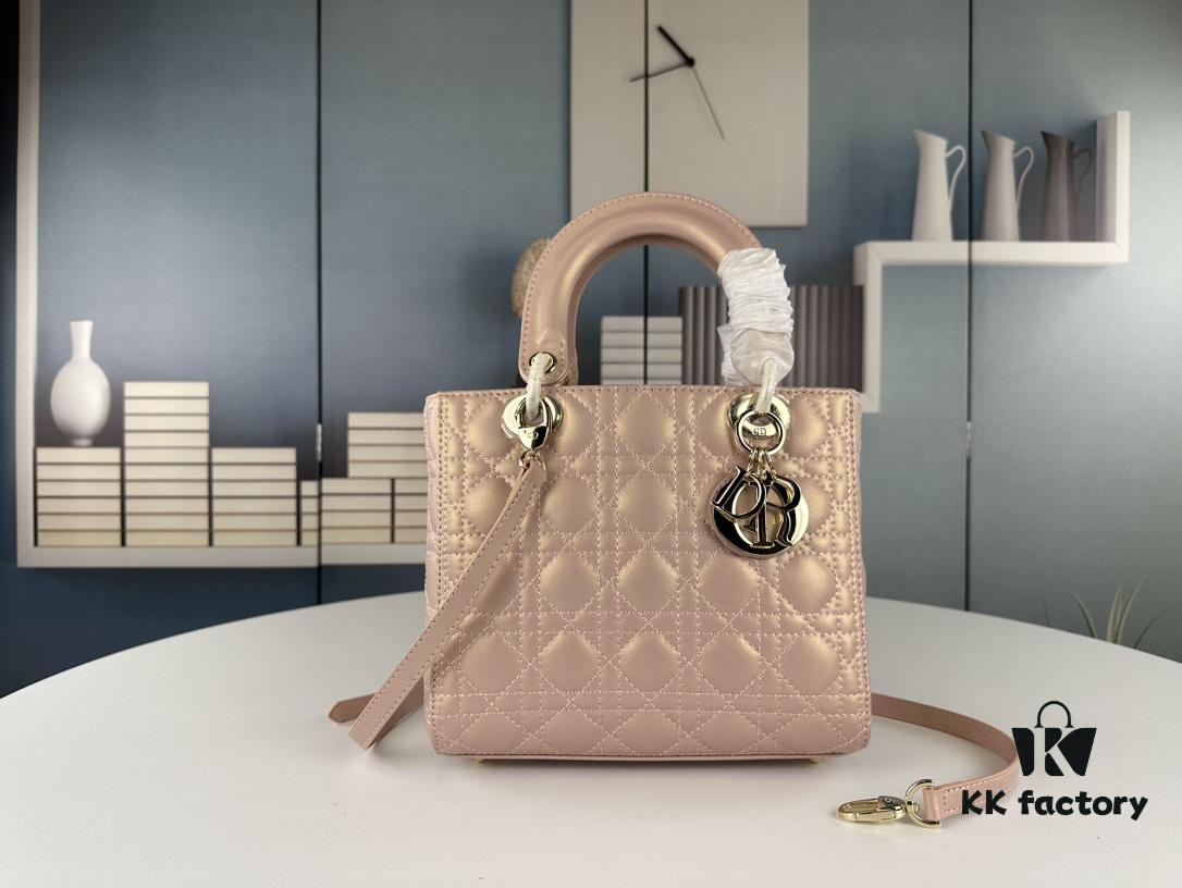 Large Lady Dior Handbag with Silk Scarf