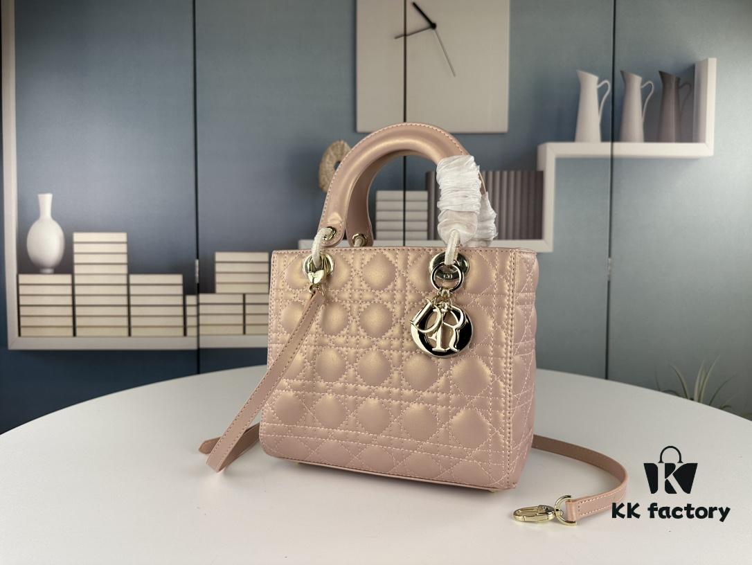 Large Lady Dior Handbag with Silk Scarf