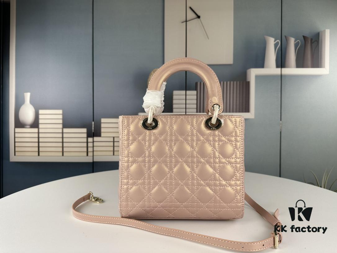 Large Lady Dior Handbag with Silk Scarf