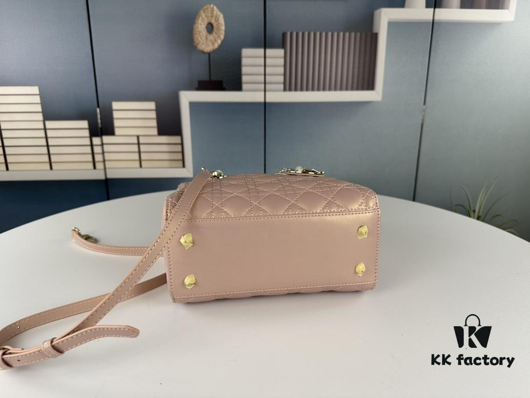 Large Lady Dior Handbag with Silk Scarf