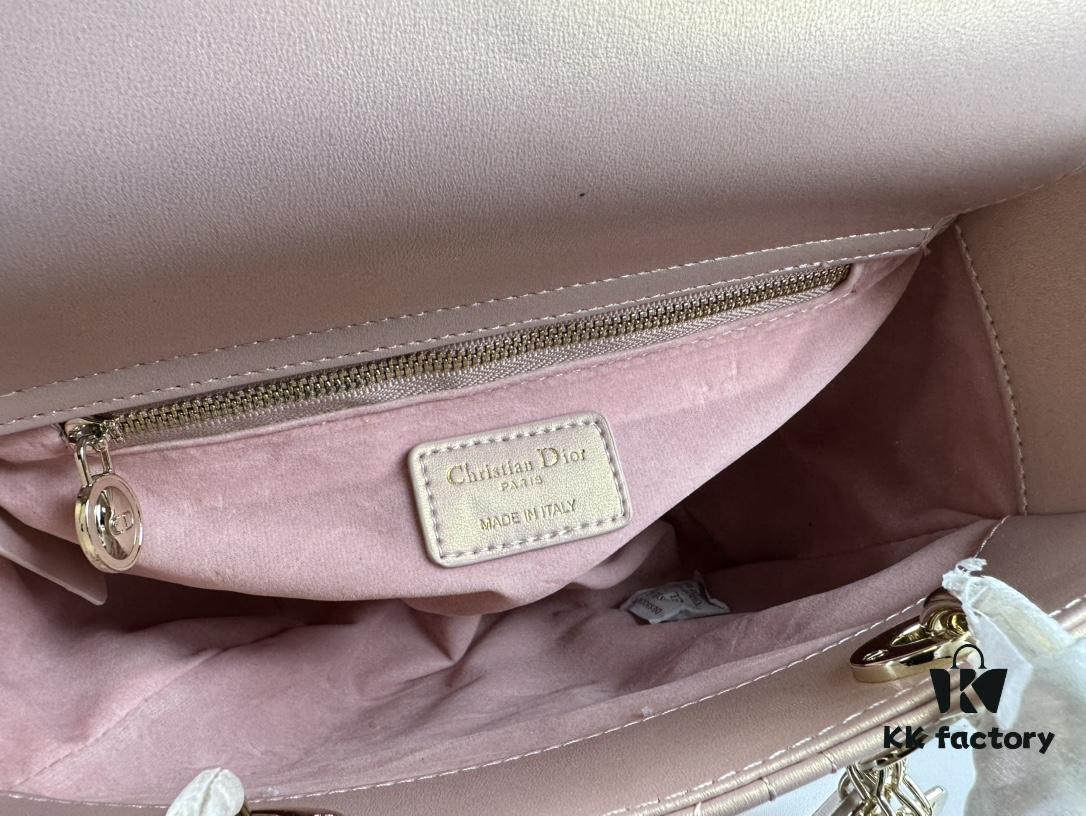 Large Lady Dior Handbag with Silk Scarf