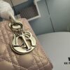 Lady Dior Small Three-Compartment Handbag with Silk Scarf
