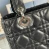 Large Lady Dior Handbag with Silk Scarf, Quilted Cannage Pattern Inspired by Napoleon III Chairs