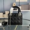 Lady Dior Small Three-Compartment Handbag with Silk Scarf