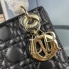 Lady Dior Small Three-Compartment Bag with Silk Scarf