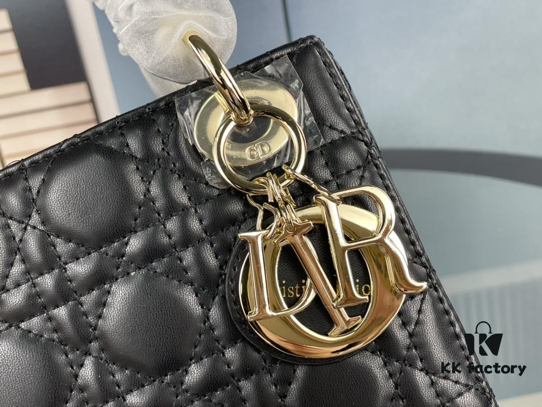 Lady Dior Small Three-Compartment Bag with Silk Scarf
