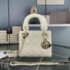 Lady Dior Small Three-Compartment Handbag with Silk Scarf