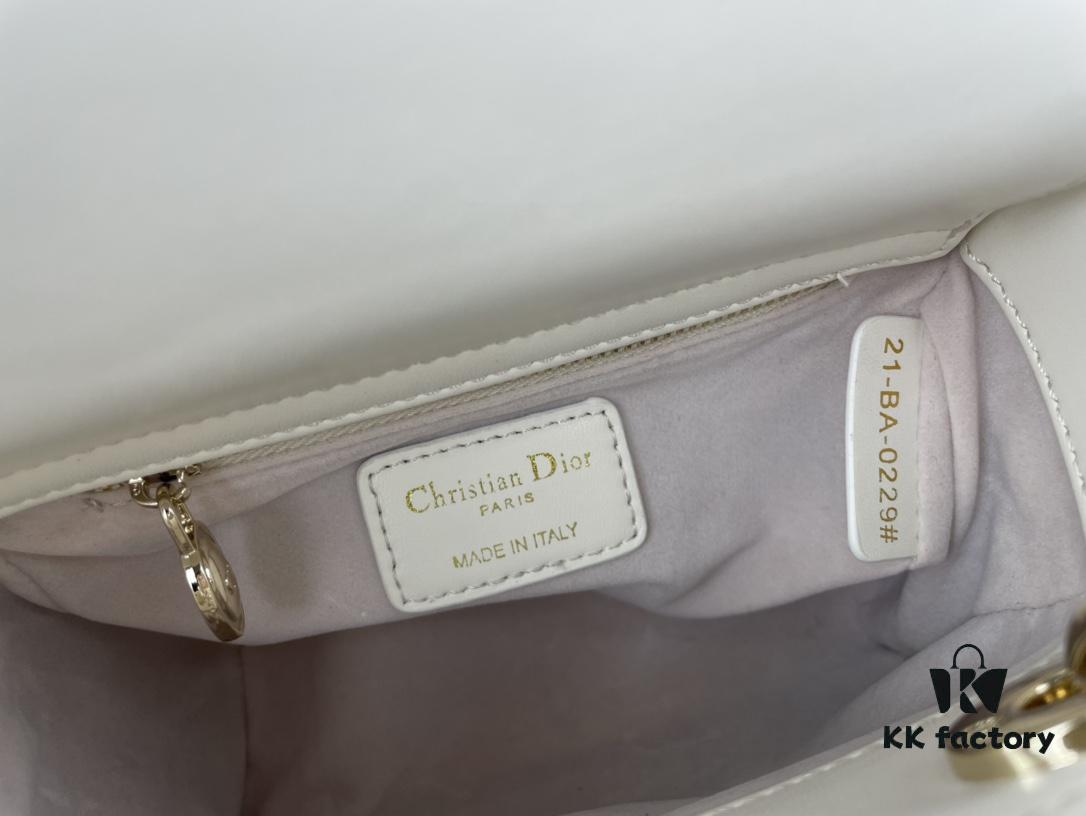 Lady Dior Small Three-Compartment Handbag with Silk Scarf